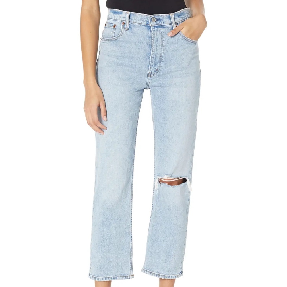 Abercrombie & Fitch Curve Love Ultra High Rise
Ankle Straight Jeans 25 XS
